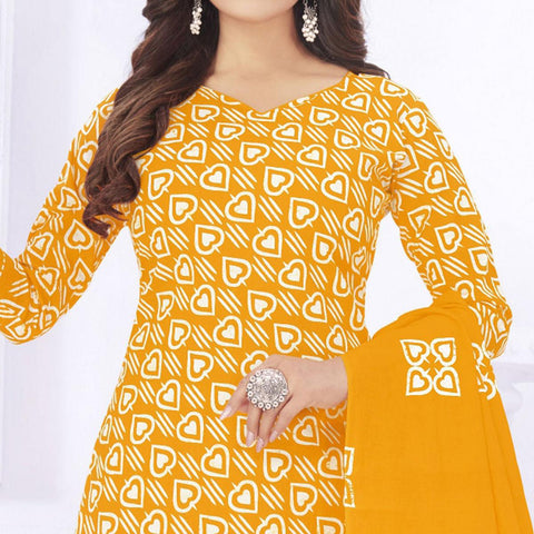 mustard yellow casual wear printed cotton dress material peachmode 2 26ceb0e6 583d 4cad bbe8 70eea7a578ce large